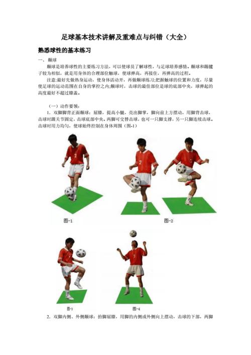 足球基本技术动作（足球基本技术动作图片大全）