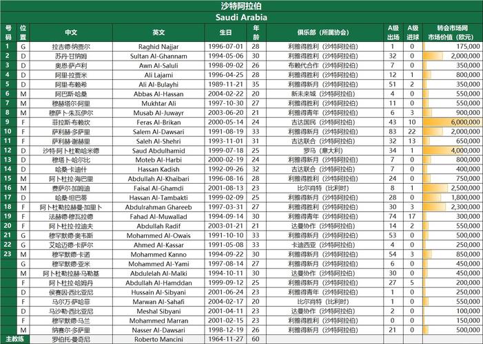 沙特阿拉伯足球队（谁效力于沙特阿拉伯足球队）